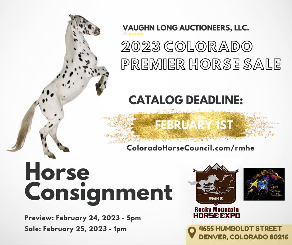 2023 Colorado Premier Horse Sale at the Rocky Mountain Horse Expo