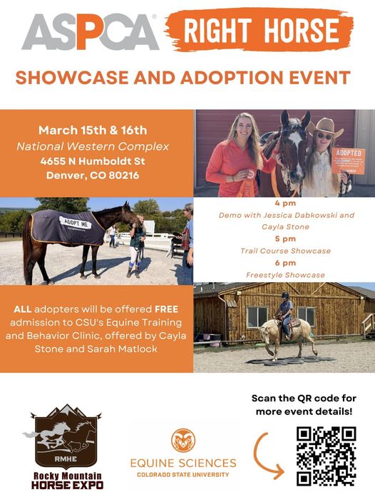 2024 Rocky Mountain Horse Expo ASPCA Horse Adoption Event