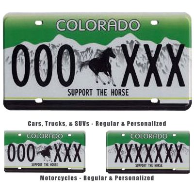 Support the Horse License Plates